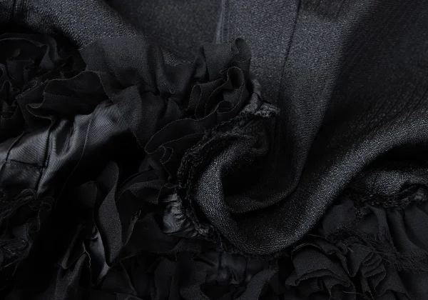 COMME des GARCONS Frill Design Glitter Striped Jacket K-165143_015