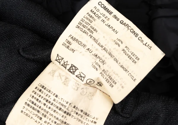 COMME des GARCONS Frill Design Glitter Striped Jacket K-165143_016