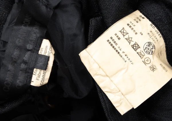 COMME des GARCONS Frill Design Glitter Striped Jacket K-165143_017