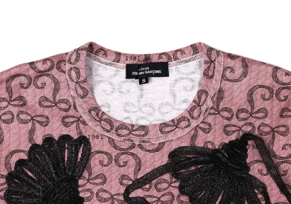 tricot COMME des GARCONS Floral Tapping Inside-out T-shirt K-165148_003