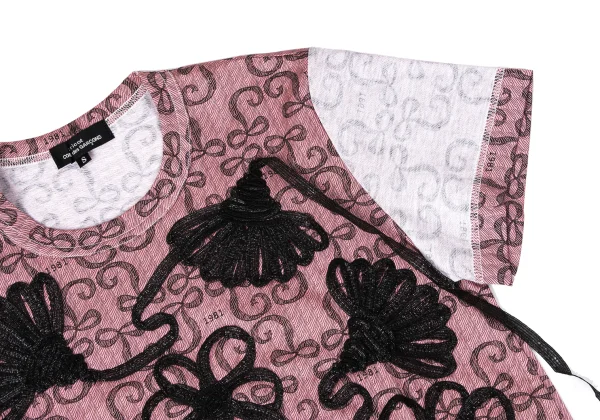 tricot COMME des GARCONS Floral Tapping Inside-out T-shirt K-165148_004