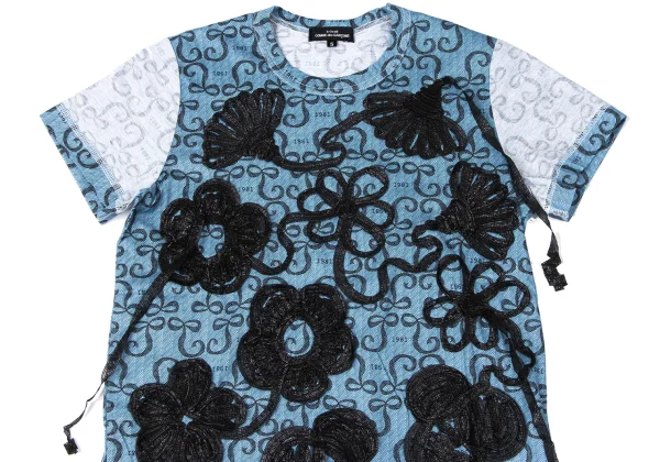 tricot COMME des GARCONS Floral Tapping Inside-out T-shirt K-165149_002