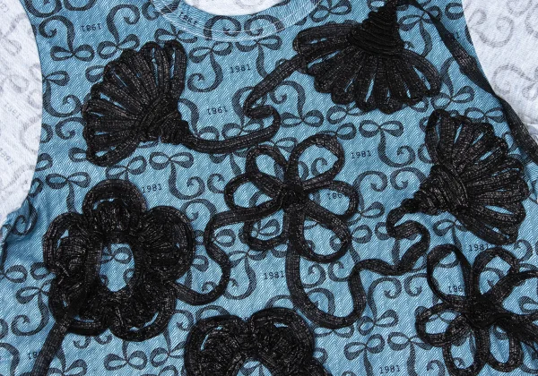 tricot COMME des GARCONS Floral Tapping Inside-out T-shirt K-165149_005