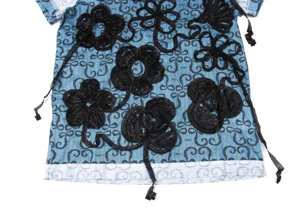 tricot COMME des GARCONS Floral Tapping Inside-out T-shirt K-165149_006