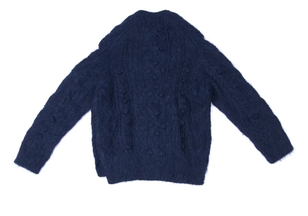 tricot COMME des GARCONS Alpaca Blend Design Weave Knit Seater K-165150_010