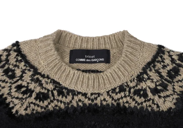 tricot COMME des GARCONS Wool Blend Nordic Knit Sweater K-165151_004
