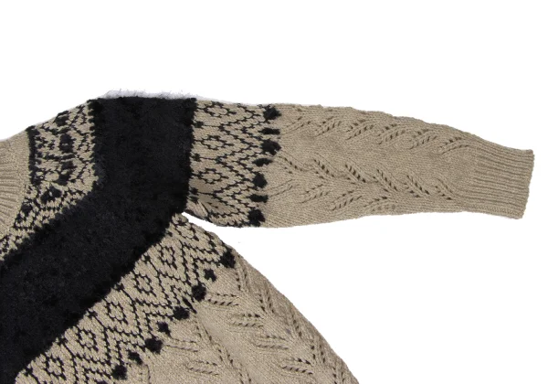 tricot COMME des GARCONS Wool Blend Nordic Knit Sweater K-165151_006