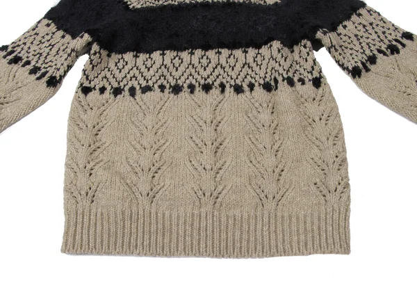 tricot COMME des GARCONS Wool Blend Nordic Knit Sweater K-165151_008