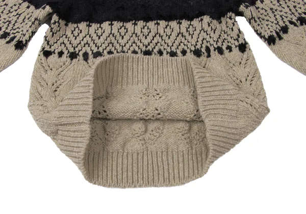 tricot COMME des GARCONS Wool Blend Nordic Knit Sweater K-165151_009