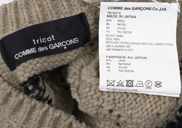 tricot COMME des GARCONS Wool Blend Nordic Knit Sweater K-165151_015