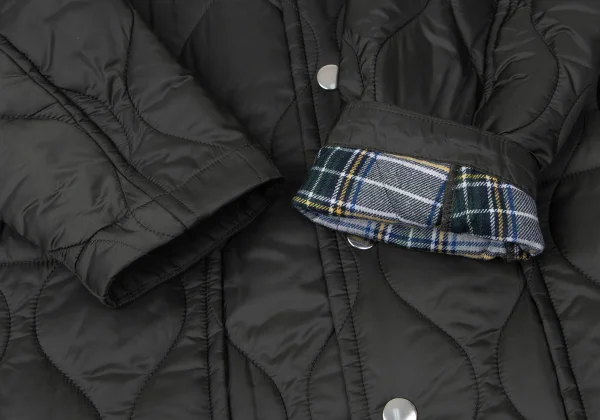 tricot COMME des GARCONS Check Lining Quilted Nylon Snap Coat K-165152_008