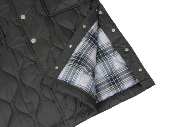 tricot COMME des GARCONS Check Lining Quilted Nylon Snap Coat K-165152_011