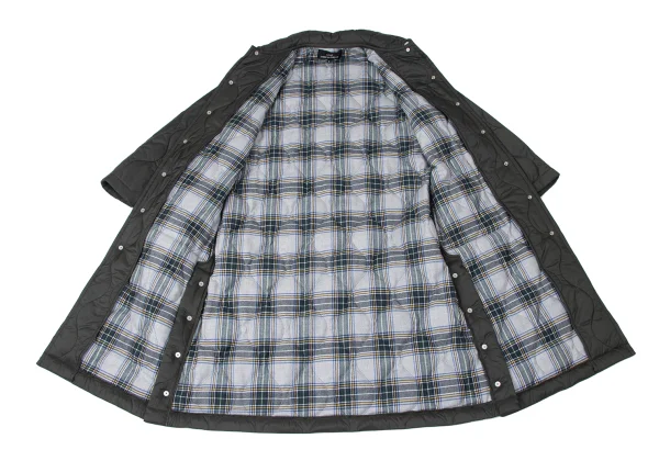 tricot COMME des GARCONS Check Lining Quilted Nylon Snap Coat K-165152_012