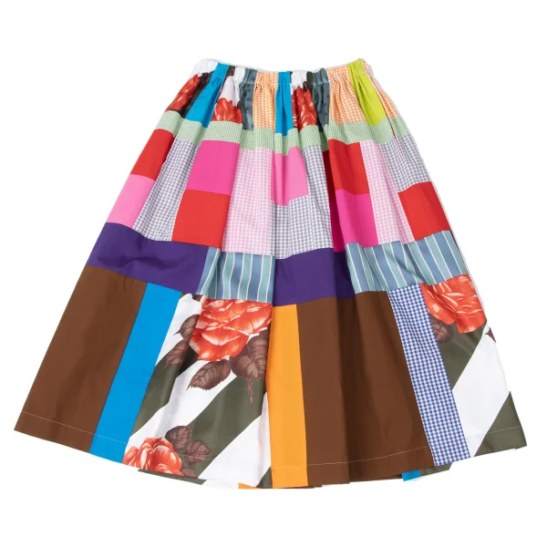 トリココムデギャルソンtricot COMME des GARCONS パッチワークフレア