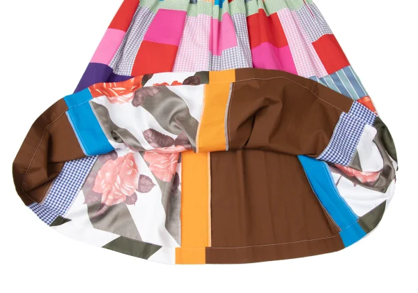 トリココムデギャルソンtricot COMME des GARCONS パッチワークフレア