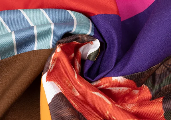 tricot COMME des GARCONS Patch Work Flare Skirt K-165153_012