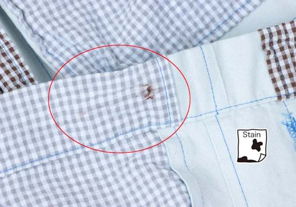 tricot COMME des GARCONS Dyed Cotton Gingham Check Patch Skirt K-165154_008