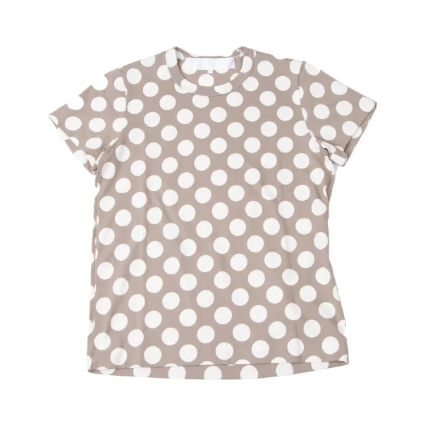 tao Cotton Dot Printed T-shirt Mocha,Ivory S K-165156_001