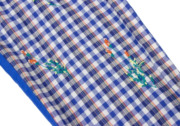 tao Check Switching Embroidery Drawstring Pants K-165162_007