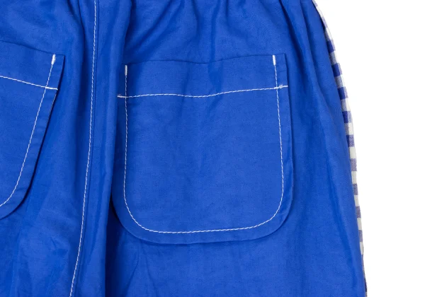 tao Check Switching Embroidery Drawstring Pants K-165162_011