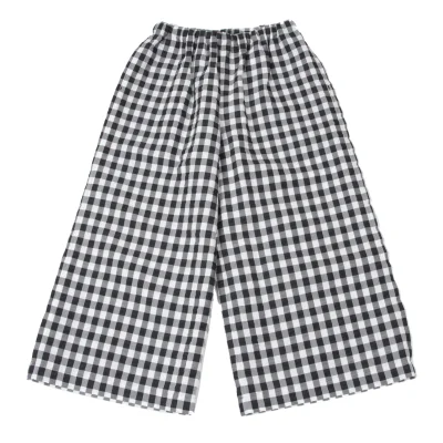 tao Rayon Blend Checked Wide Pants