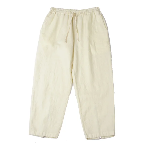 tao Wool Fulling Zippered Hem Pants Ivory S-M K-165165_001