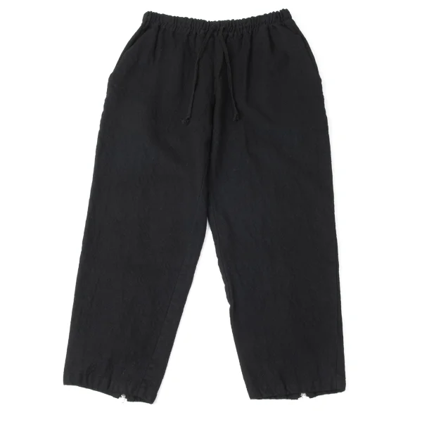 tao Wool Fulling Zippered Hem Pants Black S-M K-165166_001