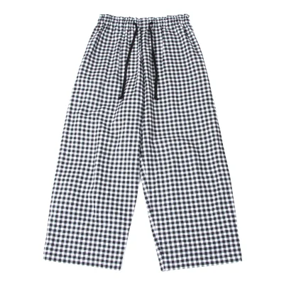 tao Cotton Checked Wide Pants