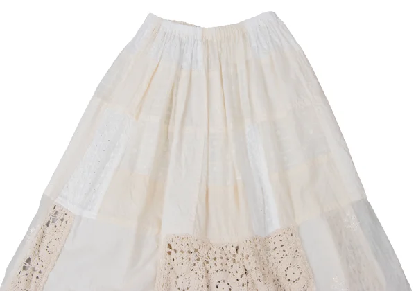 tao Cotton Blend Lace Patchwork Skirt K-165168_003