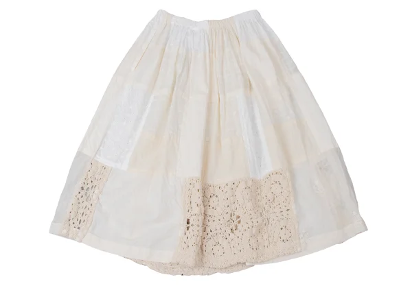 tao Cotton Blend Lace Patchwork Skirt K-165168_012