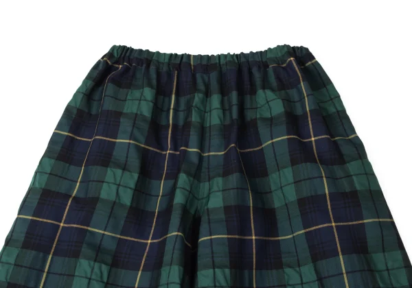 tao Poly Blend Checked Wide Pants K-165169_002