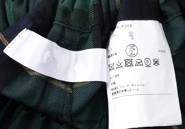 tao Poly Blend Checked Wide Pants K-165169_010