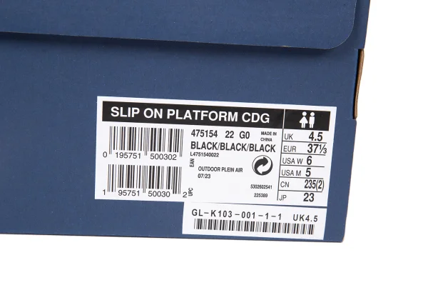 COMME des GARCONS x SALOMON Slip-on Platform Sneakers K-165170_012