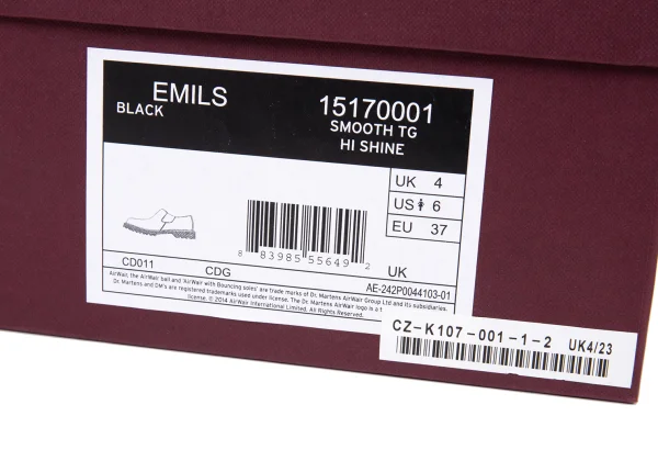 COMME des GARCONS x Dr.Martens EMILS Leather Silp-on Shoes K-165171_014