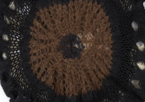 Jean Paul GAULTIER MAILLE FEMME Front Painting Jacquard Turtleneck Knit K-165174_012