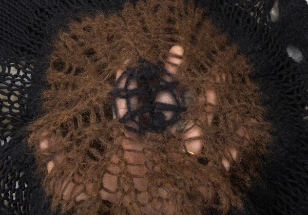 Jean Paul GAULTIER MAILLE FEMME Front Painting Jacquard Turtleneck Knit K-165174_013