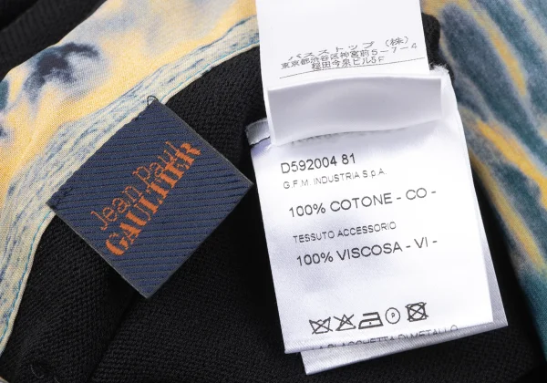 Jean Paul GAULTIER Aloha Shirt Layered Design Docking Knit K-165175_015