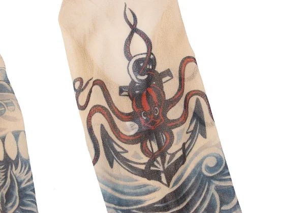 Jean Paul GAULTIER Tattoo Printed Mesh Tank Top K-165177_008