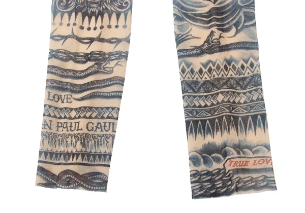 Jean Paul GAULTIER Tattoo Printed Mesh Tank Top K-165177_010