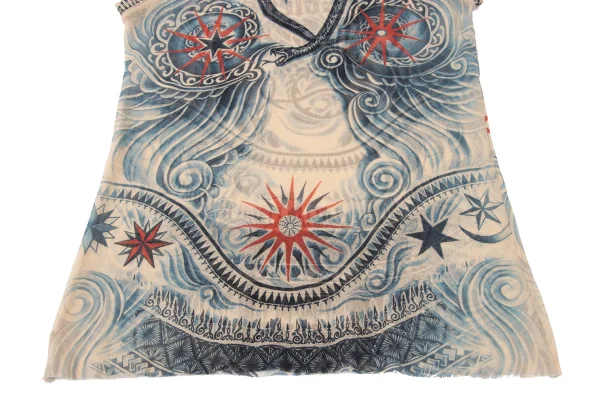 Jean Paul GAULTIER Tattoo Printed Mesh Tank Top K-165177_011