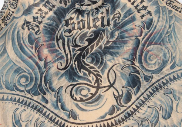 Jean Paul GAULTIER Tattoo Printed Mesh Tank Top K-165177_016