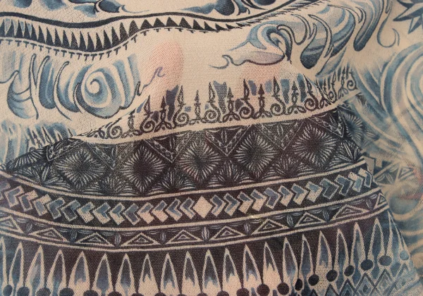 Jean Paul GAULTIER Tattoo Printed Mesh Tank Top K-165177_017