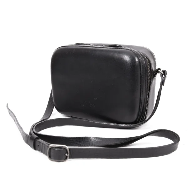 Jean Paul GAULTIER Leather Shoulder Bag Black  K-165182_001