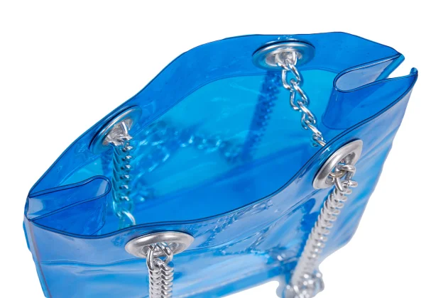 COMME des GARCONS PARFUM Logo Printed Chain Mini PVC Bag K-165192_009