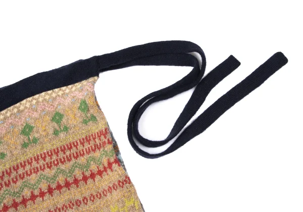 BEAMS BOY Wool Nordic Knit Wrap Skirt K-165194_006