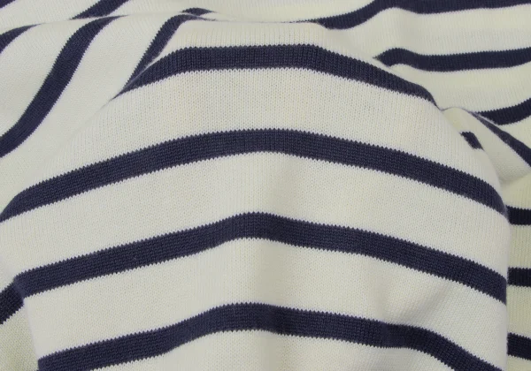 BEAMS HEART Acrylic Cotton Striped Knit Sweater K-165196_009