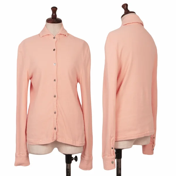 creperie Cotton Pleated Blouse Pink S-M K-165197_001