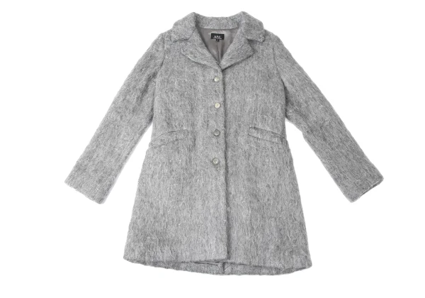 A.P.C. Wool Blend Shaggy Coat K-165198_002