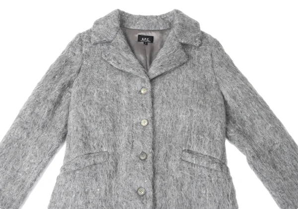 A.P.C. Wool Blend Shaggy Coat K-165198_003