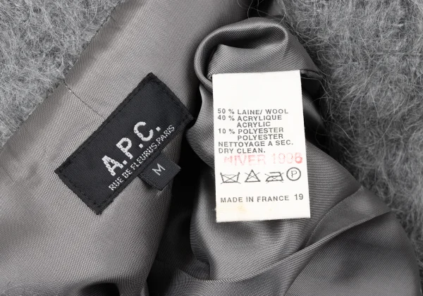 A.P.C. Wool Blend Shaggy Coat K-165198_018